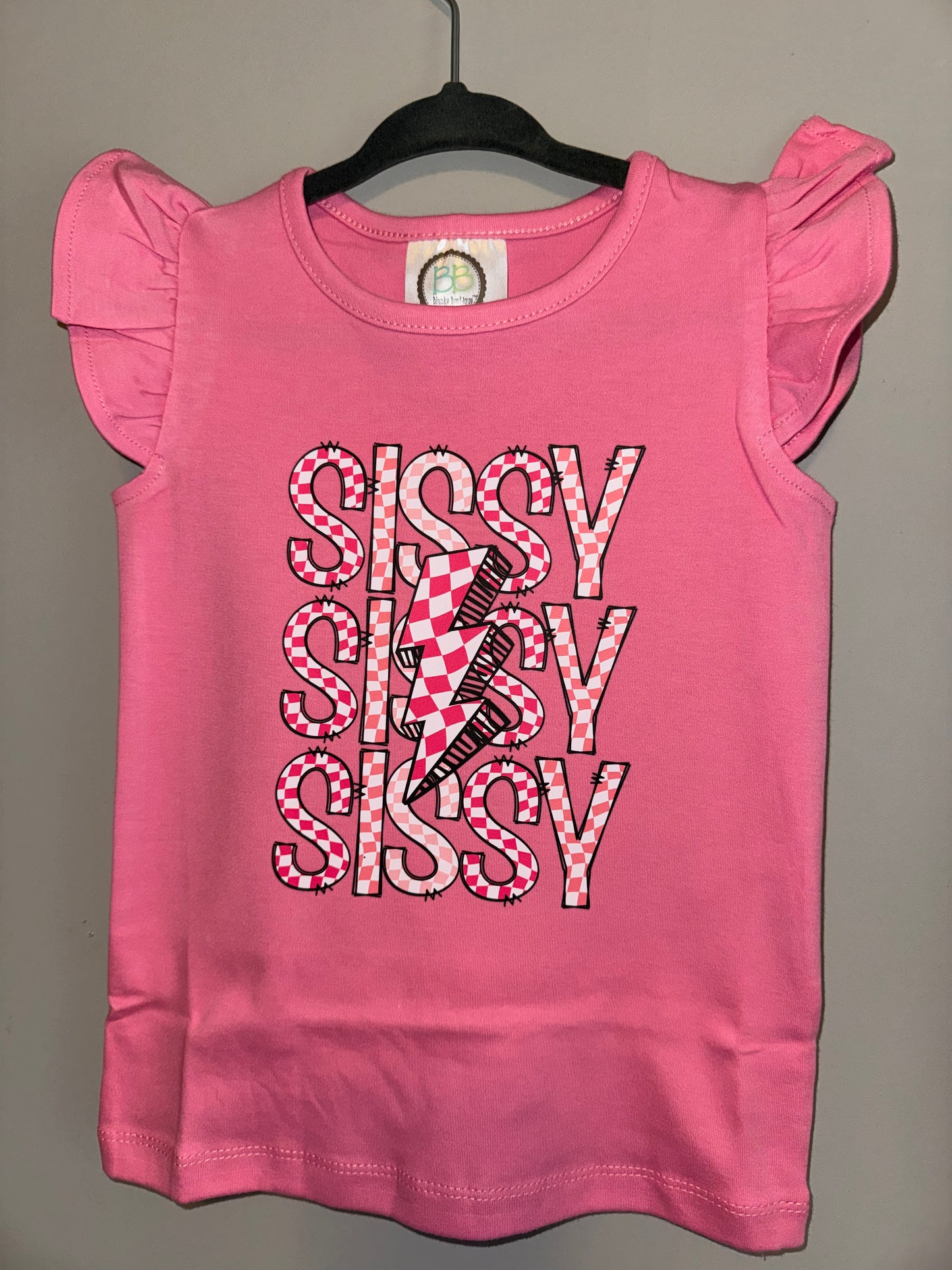 SISSY Girls Tank ruffle Tee