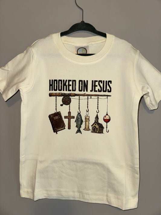 Hooked on Jesus Boys Tee