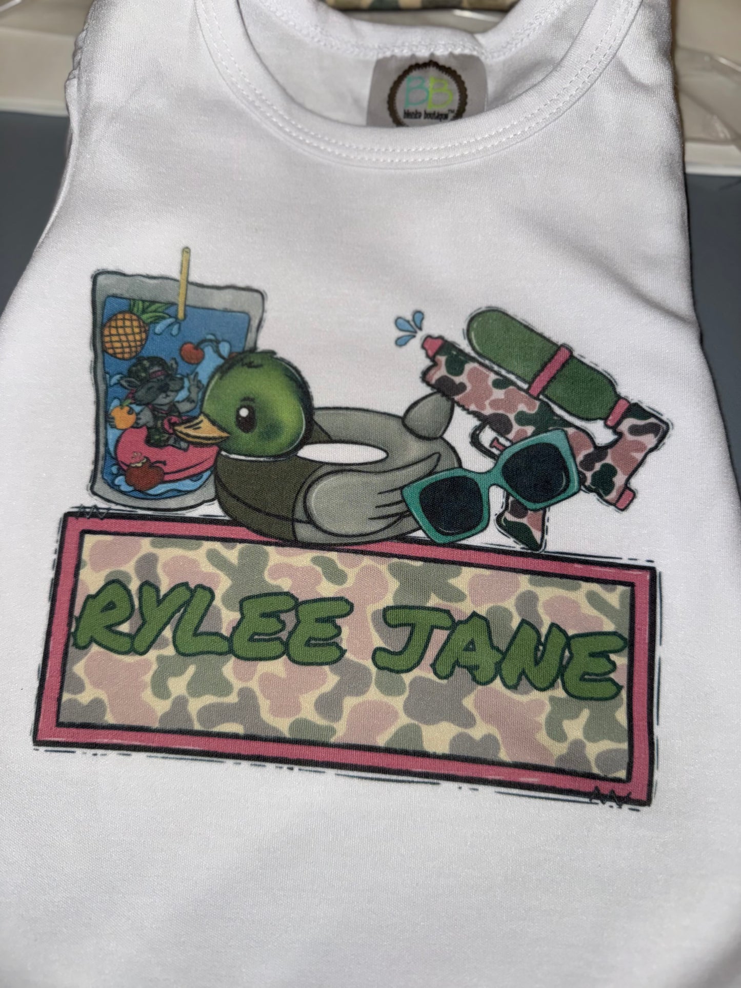 Camo Summer Fun Ruffle Girl Boutique