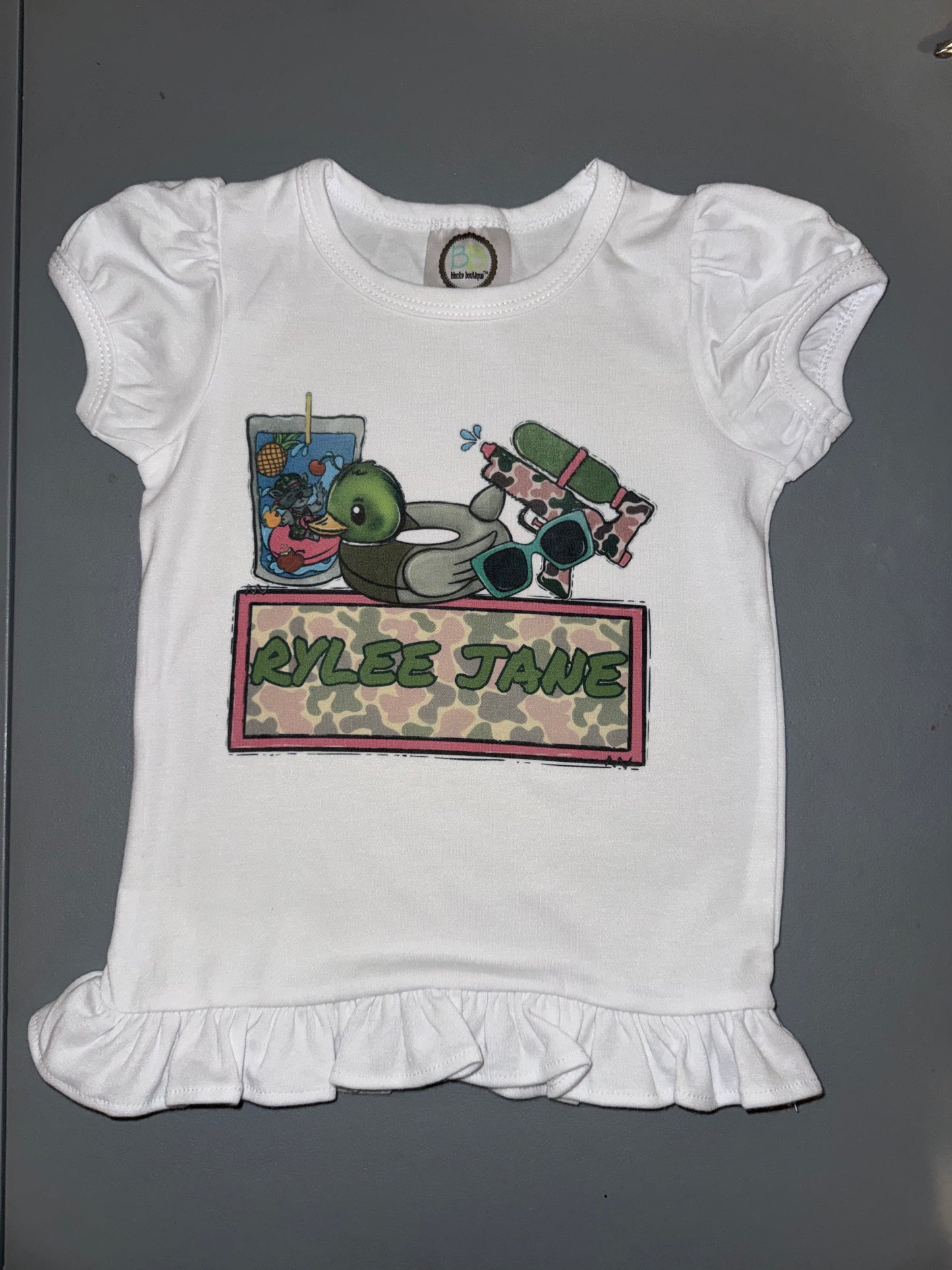 Camo Summer Fun Ruffle Girl Boutique