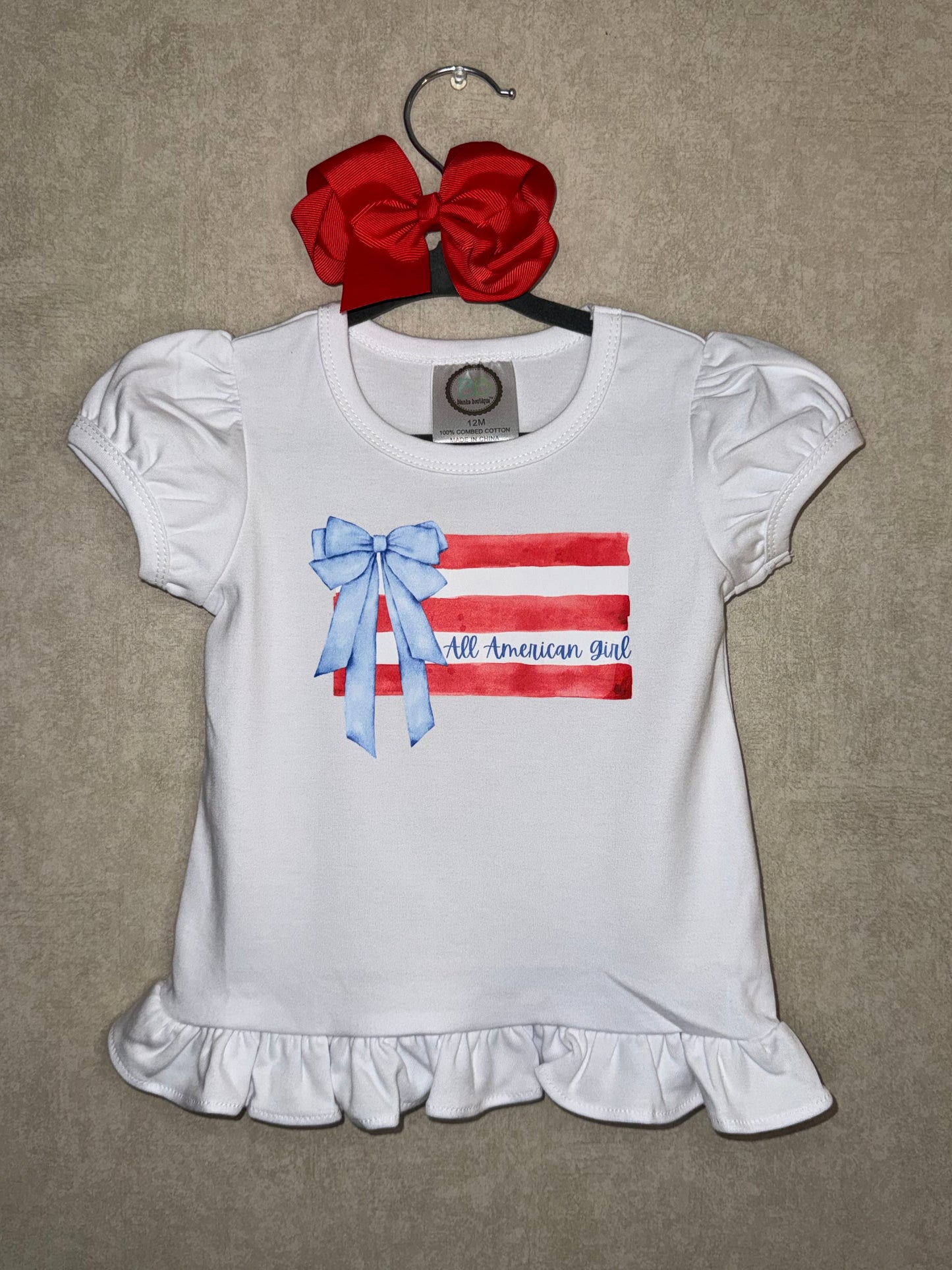 All American Girl Ruffle Shirt