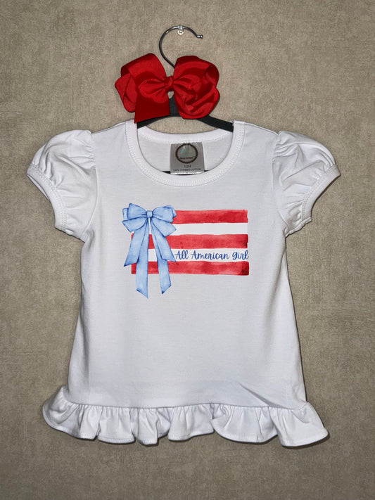 All American Girl Ruffle Shirt