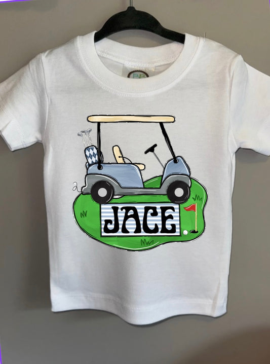 Boy Golf Cart Shirt