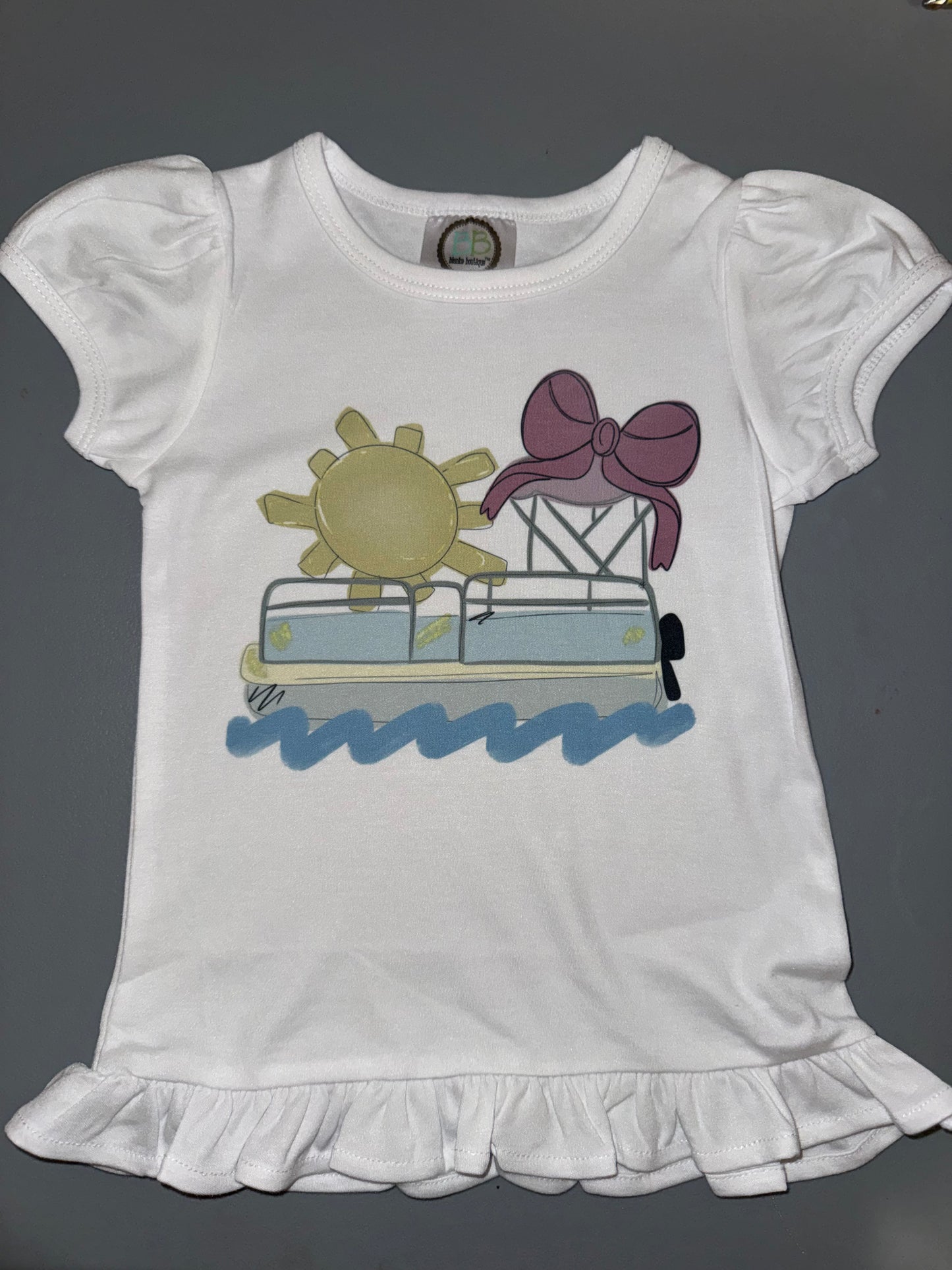 Girl Pontoon Ruffle Shirt