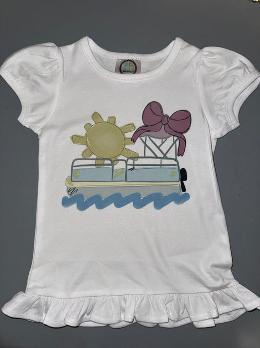 Girl Pontoon Ruffle Shirt